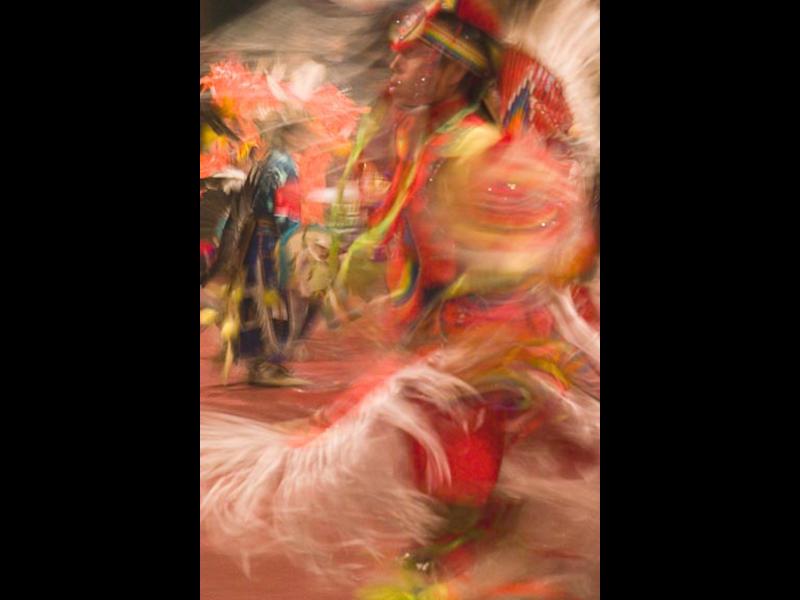 Red Fancy Dancer, Arlee Celebration, Montana, 2006 by Sue Reynolds