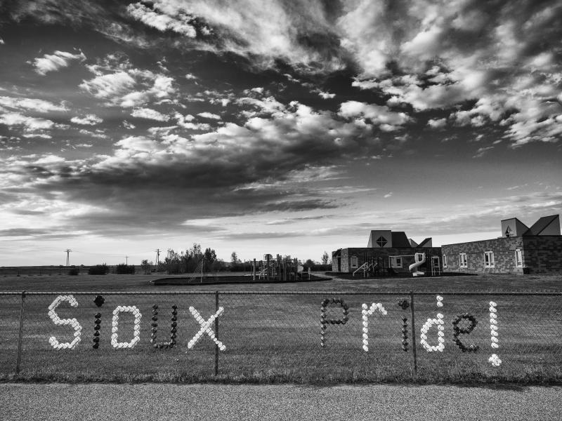 Sioux Pride at Wakpala Public School, Standing Rock Reservation, South Dakota, 2015 by Sue Reynolds