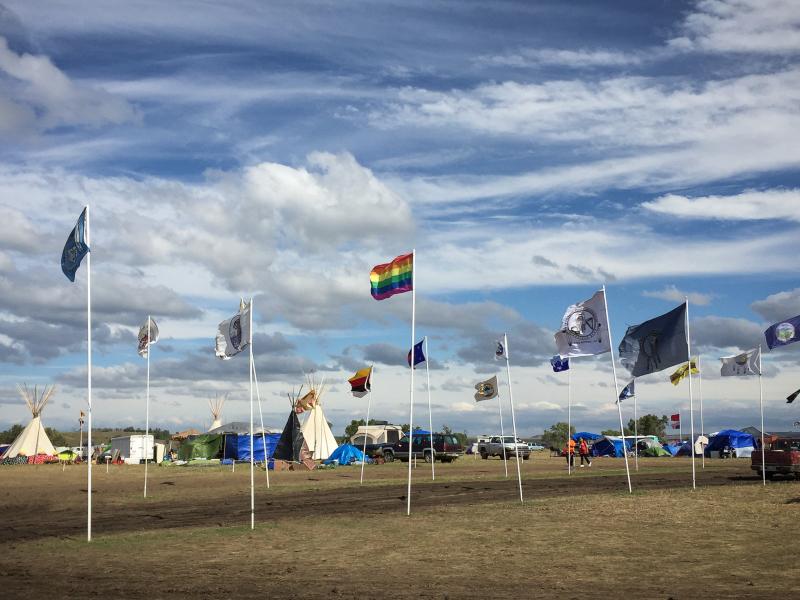 Oceti Sakowin Protest Camp near Cannonball, North Dakota, 2016 by Sue Reynolds