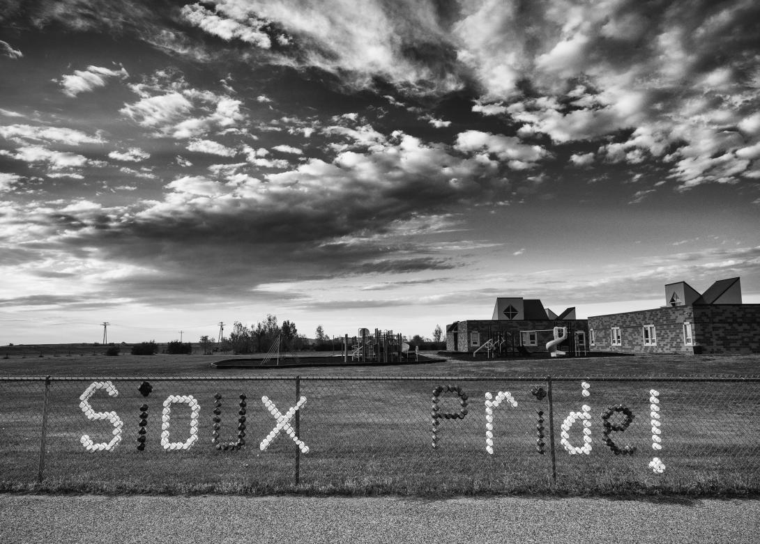 Sioux Pride at Wakpala Public School, Standing Rock Reservation, South Dakota, 2015 by Sue Reynolds